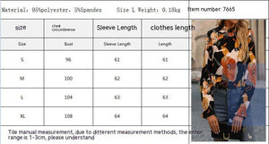 Casual Ruffled Collar Printed Long Sleeve Shirt