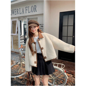 One-piece Fur Coat With Double-sided Lamb