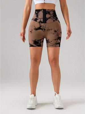 4 Pack Push Up Seamless Running Yoga Top For Women Sportswear Gym Fitness Sets 3-ROW HOOK Seamless Tie Dye Tummy Control Leggings