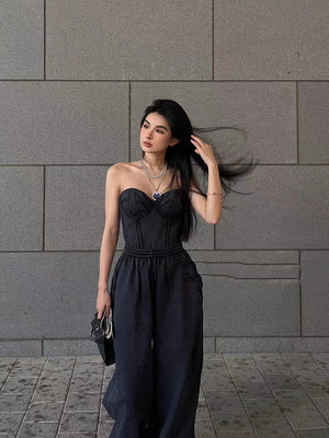 Women's Fashion Casual Tube Top Hot Girl Suit