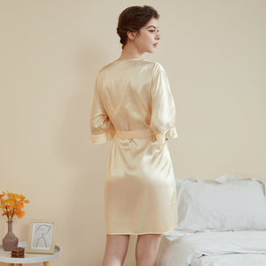 Ruffle Sleeve Cool Short Nightgown Bathrobe Home Wear