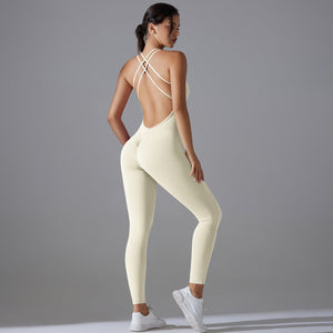 Hip Lifting Yoga Clothes Quick-drying Tight Sports Fitness Jumpsuit