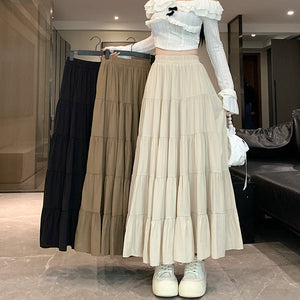 Spring And Summer High Waist Design Sense A- Line Skirt
