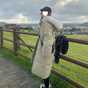 Down Cotton-padded Jacket Loose Thick Women