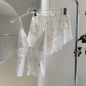 Female Summer Girl Pure Desire Strap Shorts Home Clothes Set