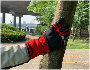 Men's Motorcycle Riding Equipment Waterproof Thickened Warmth Touch Screen Anti-drop Gloves