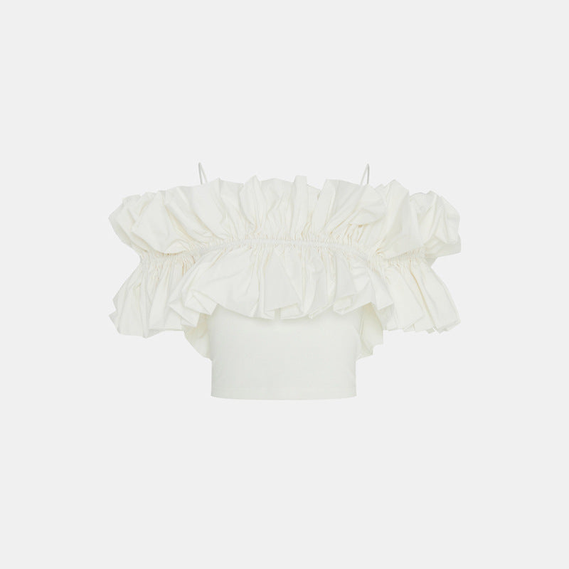 Casual Girl Ruffle Sleeve Camisole