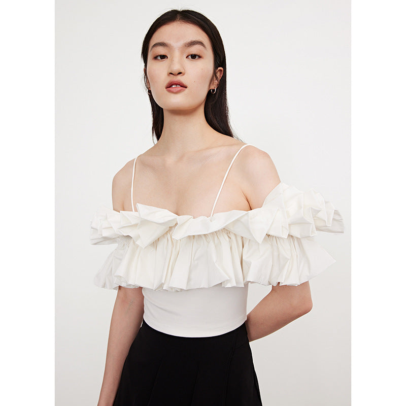 Casual Girl Ruffle Sleeve Camisole