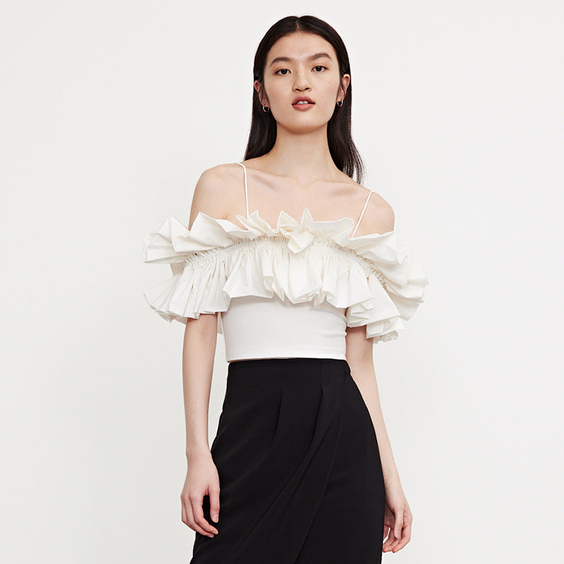 Casual Girl Ruffle Sleeve Camisole
