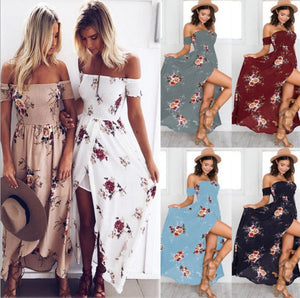 Boho style long dress women Off shoulder beach summer dresses Kamran Fashion