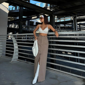 A- Line Midi Dress Women's Fashion Spring And Summer Kamran Fashion