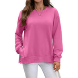 European And American Autumn And Winter Solid Color Long-sleeved Top Women Kamran Fashion