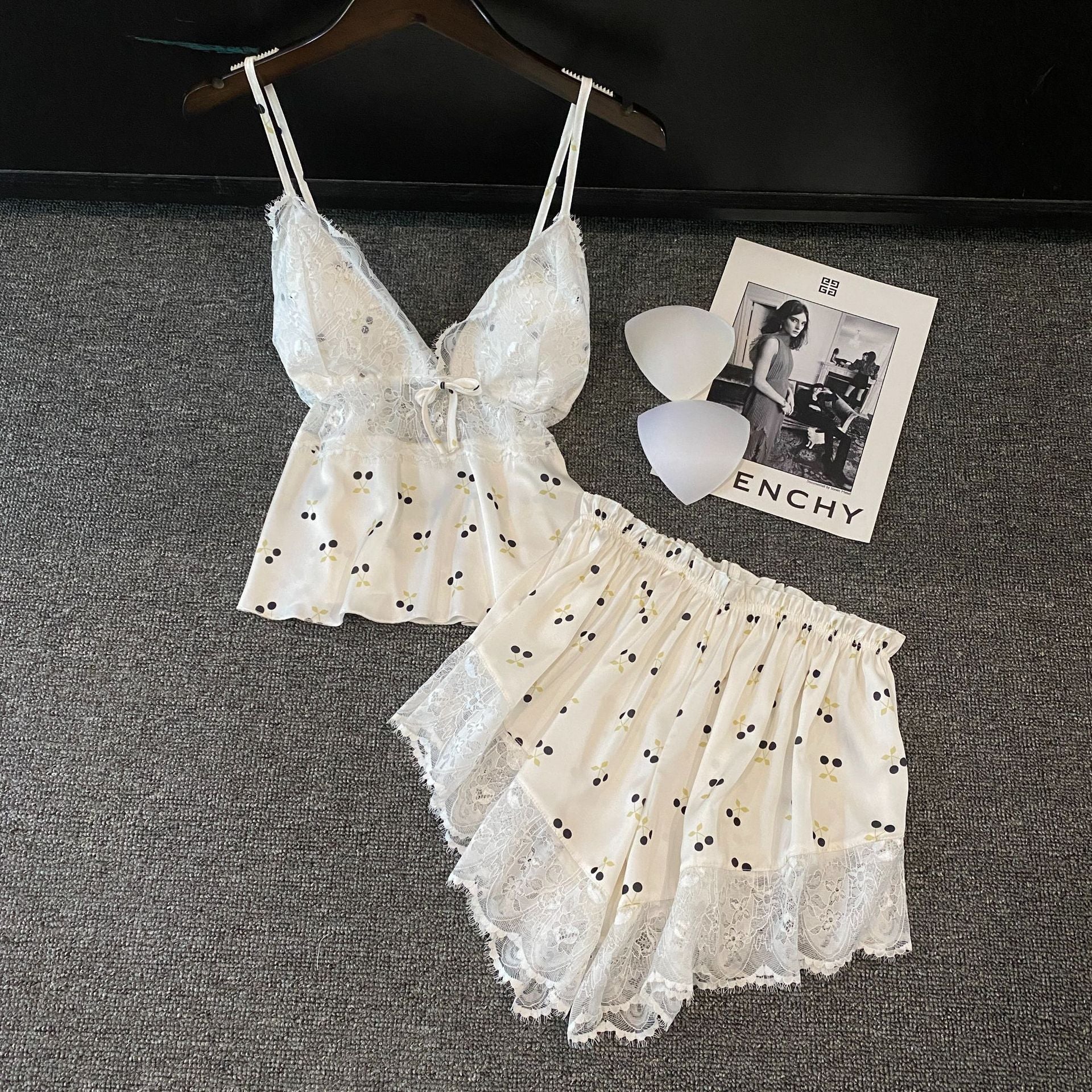 Female Summer Girl Pure Desire Strap Shorts Home Clothes Set