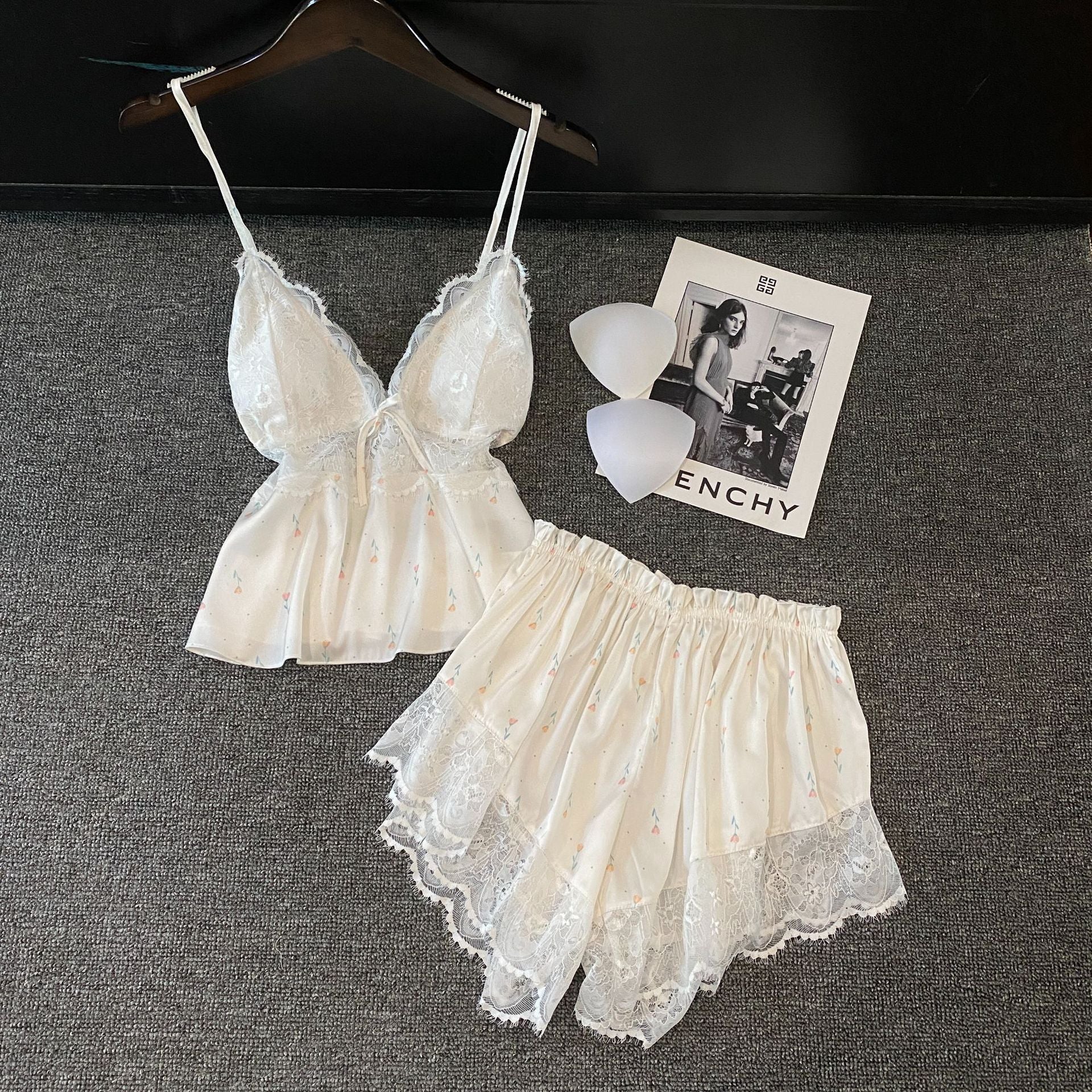 Female Summer Girl Pure Desire Strap Shorts Home Clothes Set
