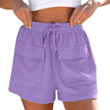Summer Drawstring Shorts With Pockets Casual Sports Pants Womens Clothing Kamran Fashion