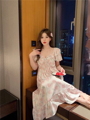 Summer French Silk Pajamas For Women Kamran Fashion