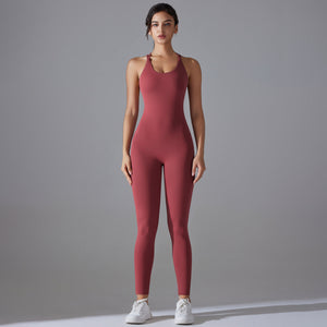 Hip Lifting Yoga Clothes Quick-drying Tight Sports Fitness Jumpsuit