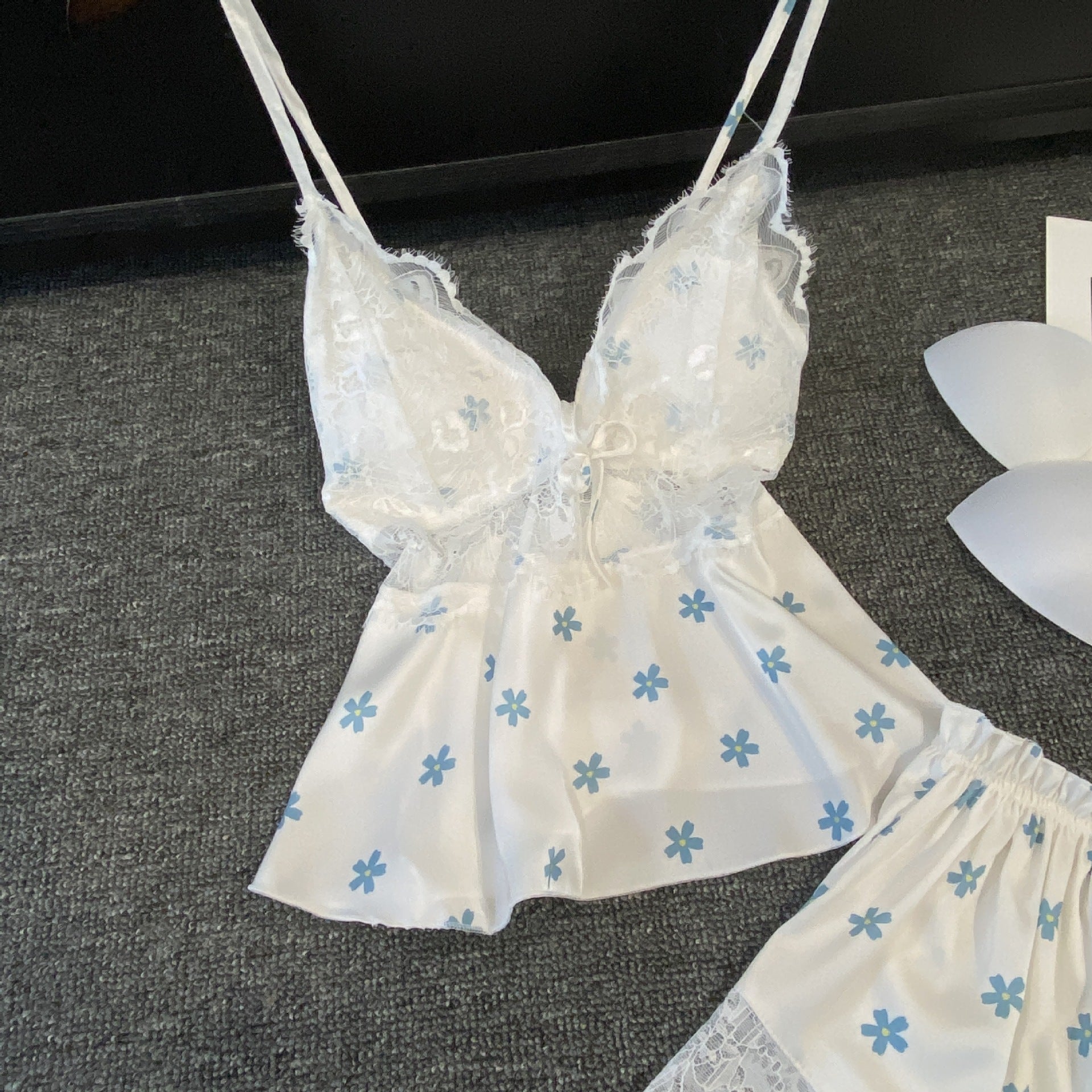 Female Summer Girl Pure Desire Strap Shorts Home Clothes Set