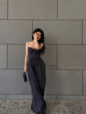 Women's Fashion Casual Tube Top Hot Girl Suit