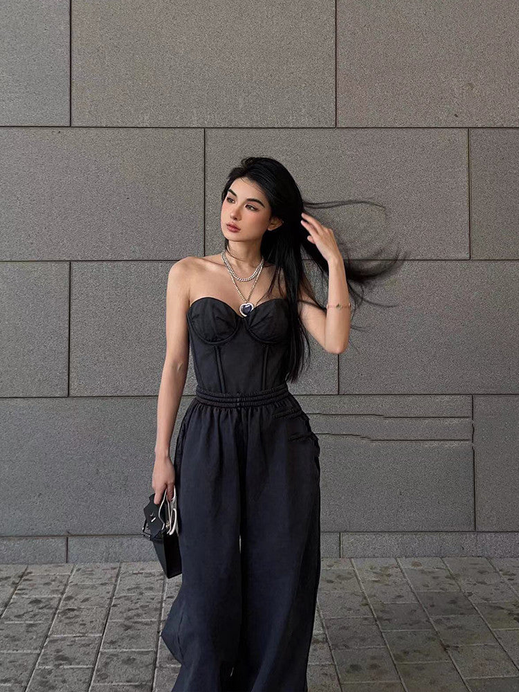 Women's Fashion Casual Tube Top Hot Girl Suit