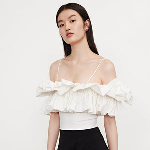 Casual Girl Ruffle Sleeve Camisole