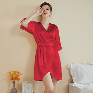 Ruffle Sleeve Cool Short Nightgown Bathrobe Home Wear