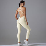 Hip Lifting Yoga Clothes Quick-drying Tight Sports Fitness Jumpsuit