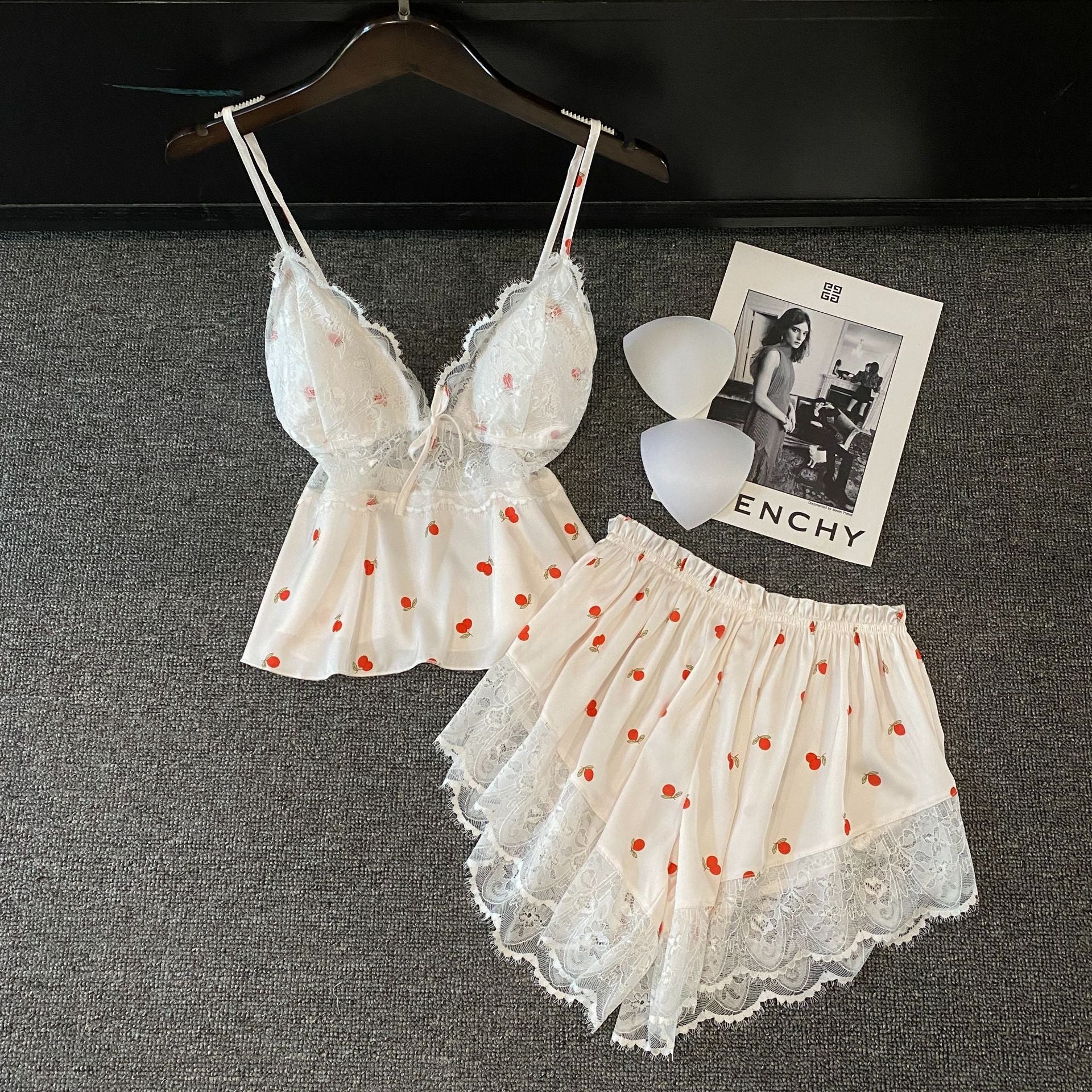 Female Summer Girl Pure Desire Strap Shorts Home Clothes Set