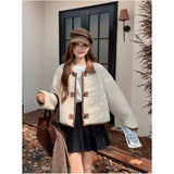 One-piece Fur Coat With Double-sided Lamb