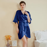 Ruffle Sleeve Cool Short Nightgown Bathrobe Home Wear
