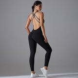Hip Lifting Yoga Clothes Quick-drying Tight Sports Fitness Jumpsuit